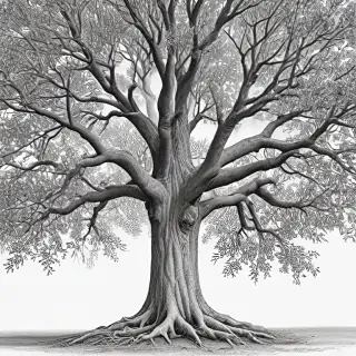 tree drawing images