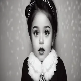 black and white cute