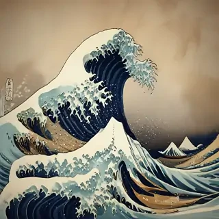 the great wave wallpaper