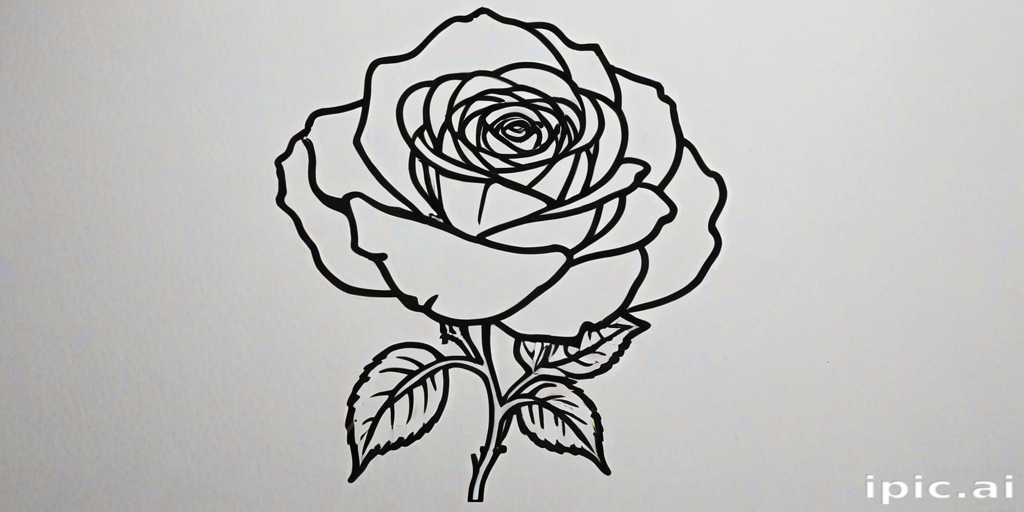 rose outline