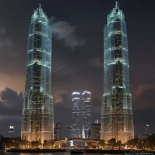 twin towers transparent