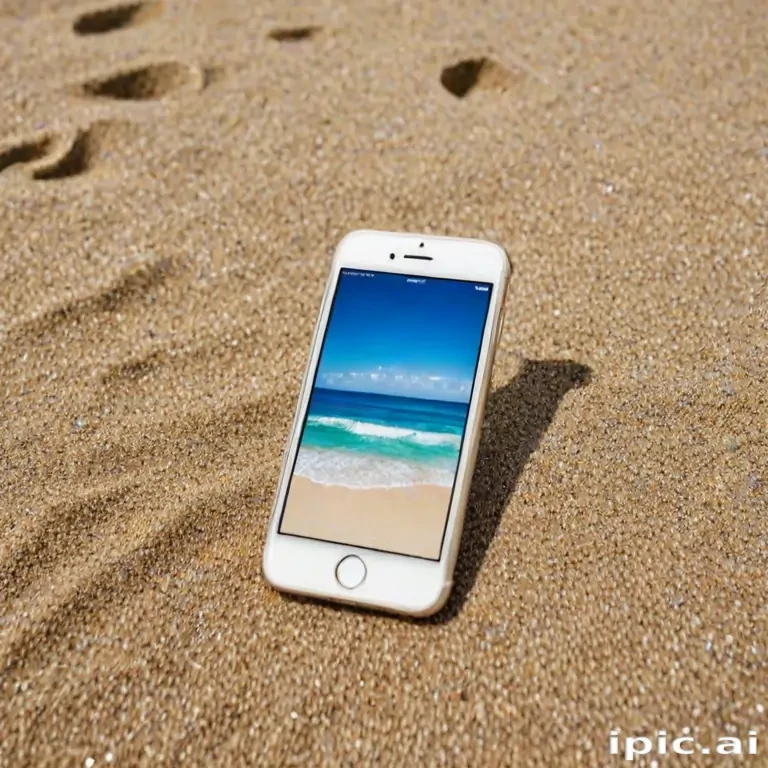 iphone beach