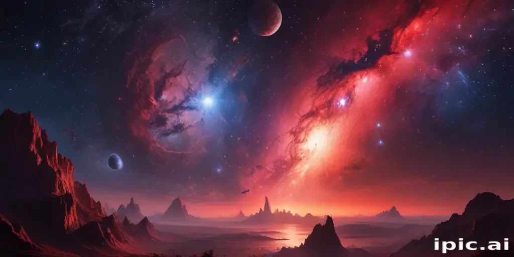 galaxy red wallpaper
