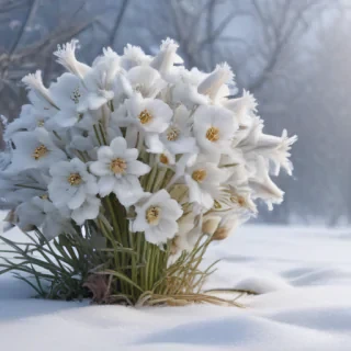 winter flower wallpaper background