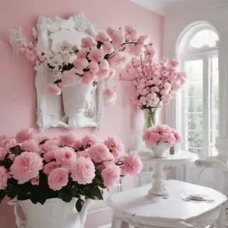 pink and white aesthetic