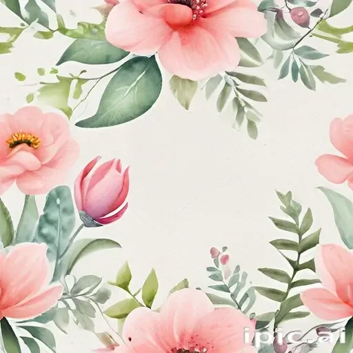 floral watercolor background