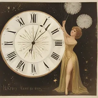 vintage new years images