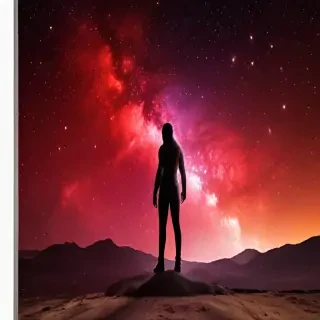 galaxy red wallpaper