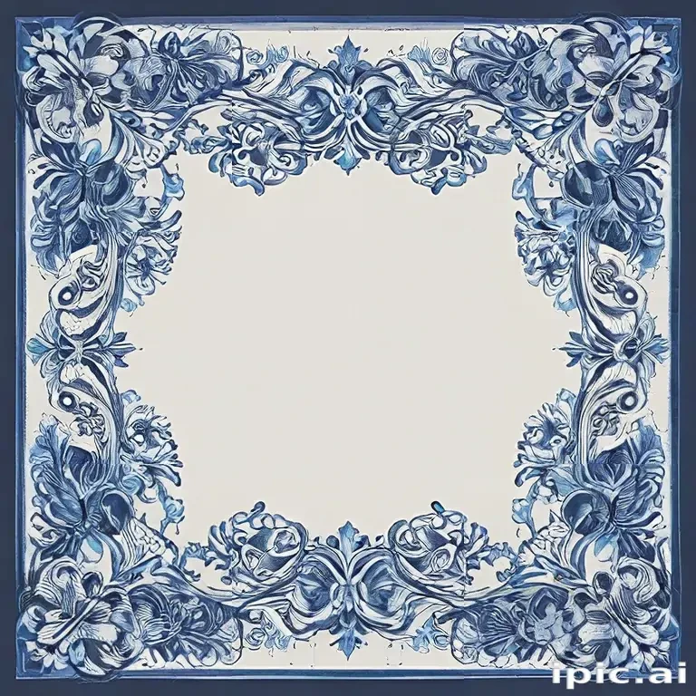 blue border design