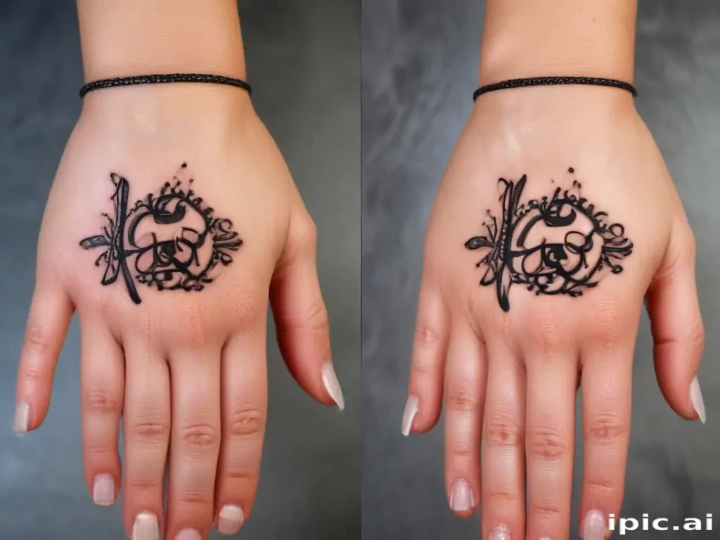 i love you sign language tattoo