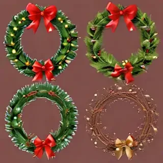 christmas wreath clip art
