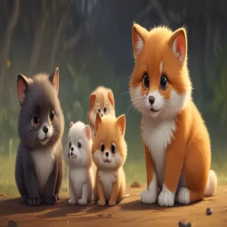 pictures of cute cartoon animals