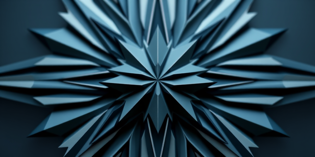 Create a high-resolution image of a geometric starburst design with sharp edges and a contrasting background, captured using a DSLR camera with a 50mm lens at f/2.8, ISO 100, and a shallow depth of field to enhance clarity and focus on the design.