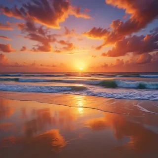 sunset wallpaper beach