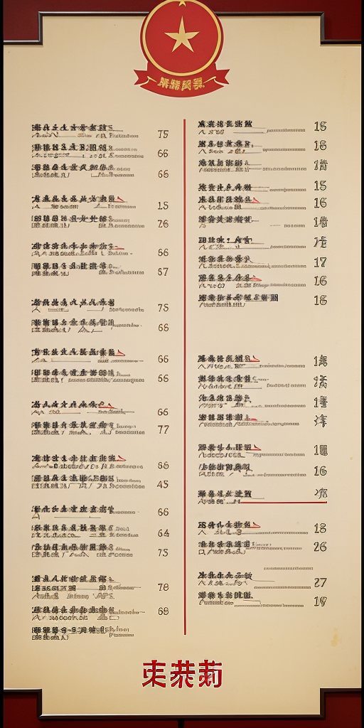 general on a chinese menu
