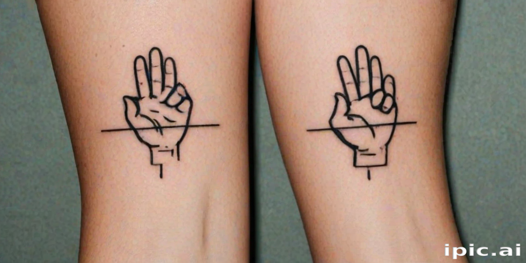i love you sign language tattoo