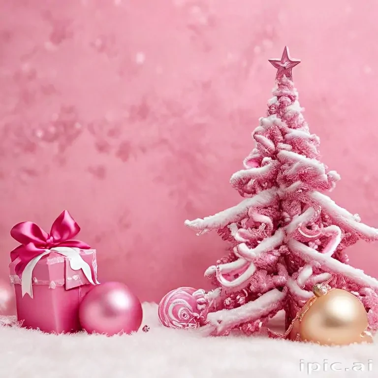 pink christmas desktop wallpaper
