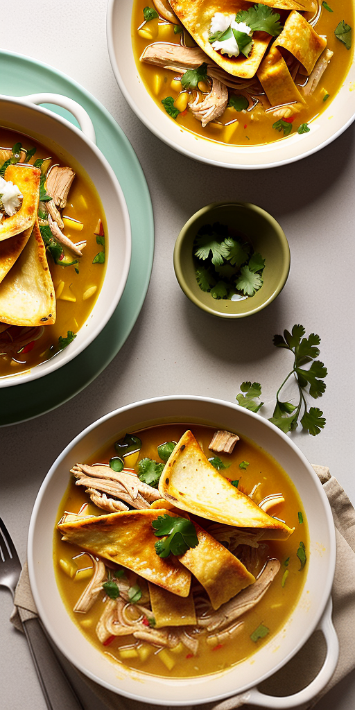 sopa de tortilla con pollo