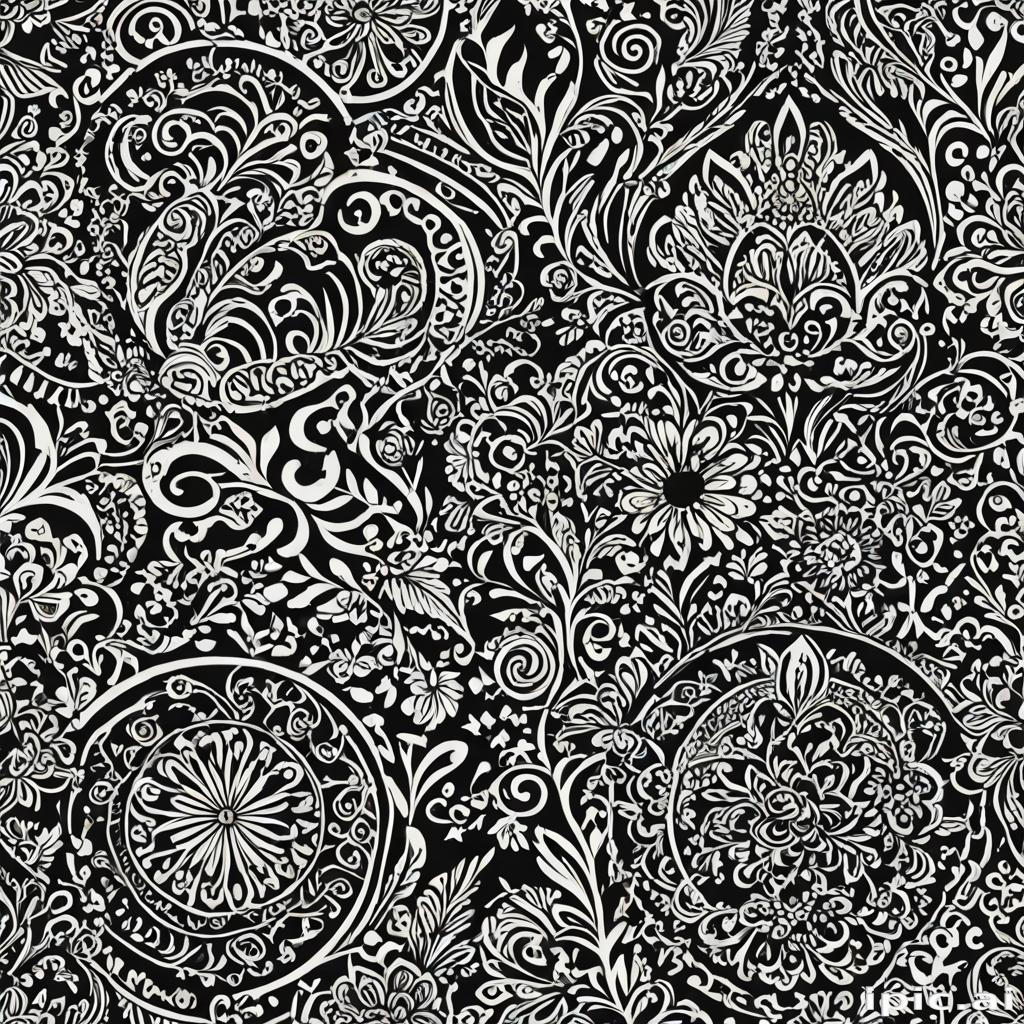 black and white patterns