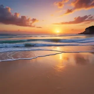 beach background sunset