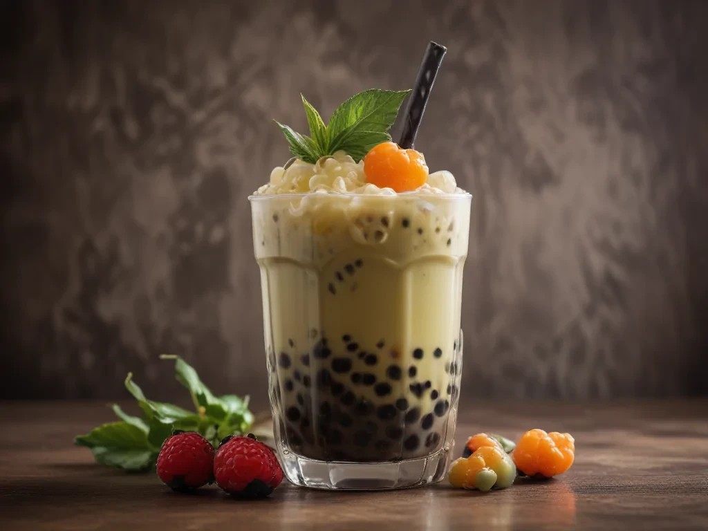 boba tea background