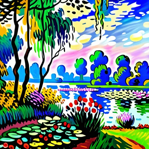 monet painting wallpaper
