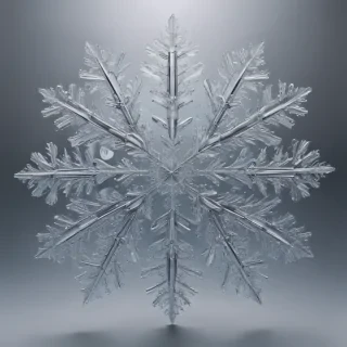 transparent snowflakes