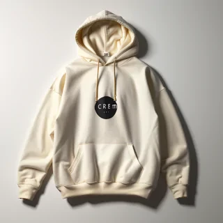 cream hoodie mockup