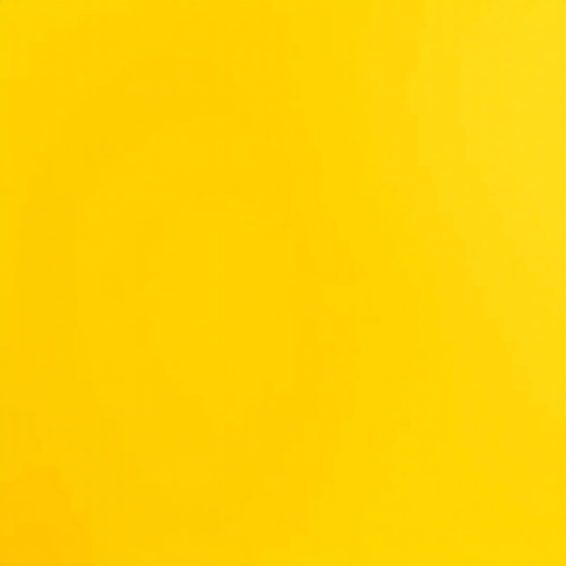 Create a vibrant yellow square background with a smooth texture, shot with a DSLR camera at f/8 aperture, ISO 100, 1/200 sec shutter speed, in natural daylight from a frontal view.