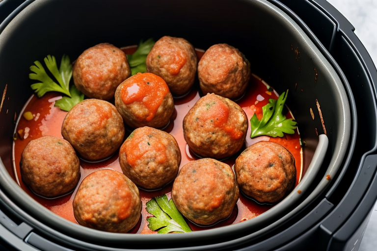 how to cook frozen meatballs in air fryer