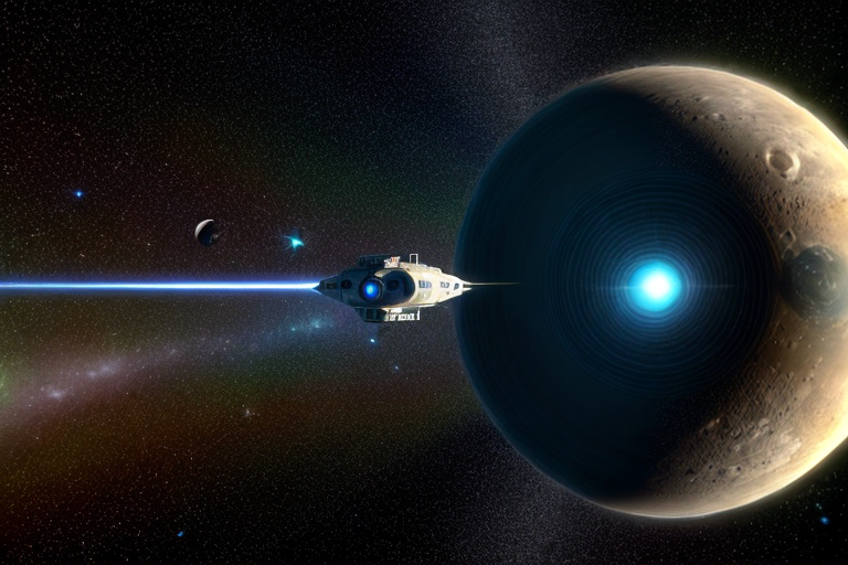 Spacecraft with warp drive