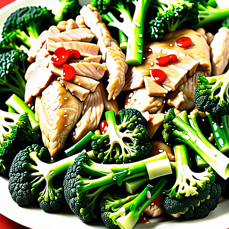 chinese chicken and broccoli nutrition information