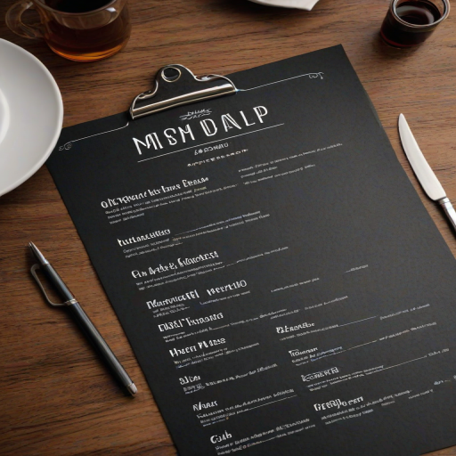 menu mockup free