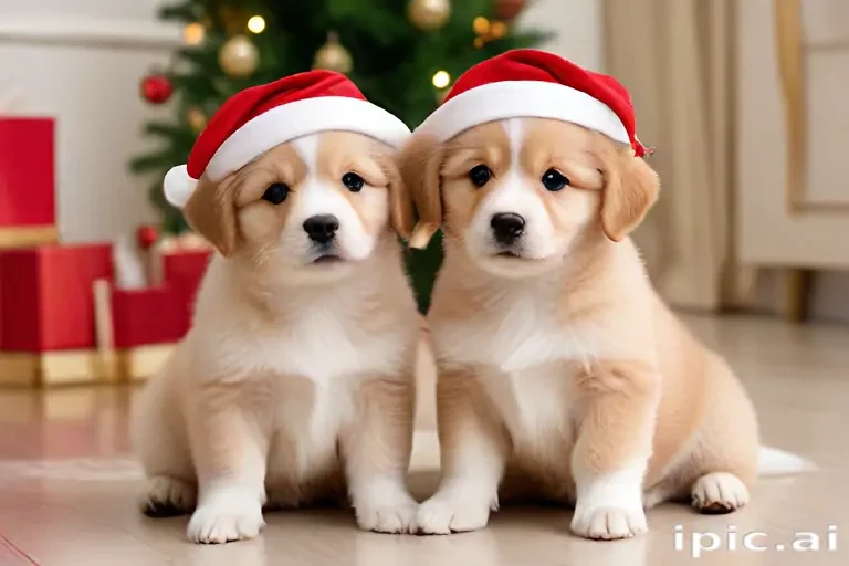 cute christmas dogs