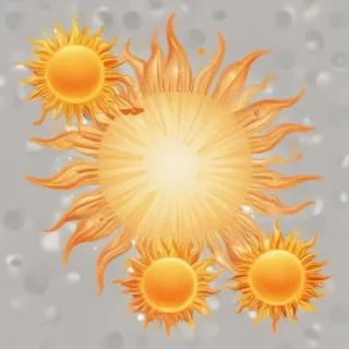 transparent background sun clipart