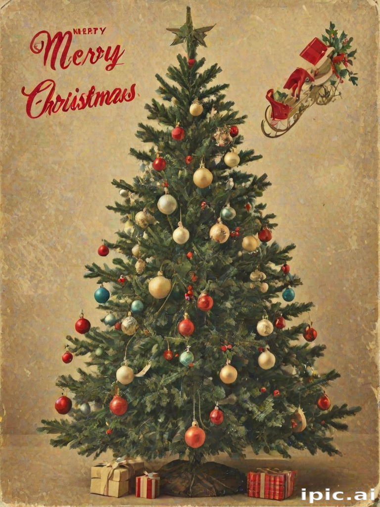 vintage merry christmas