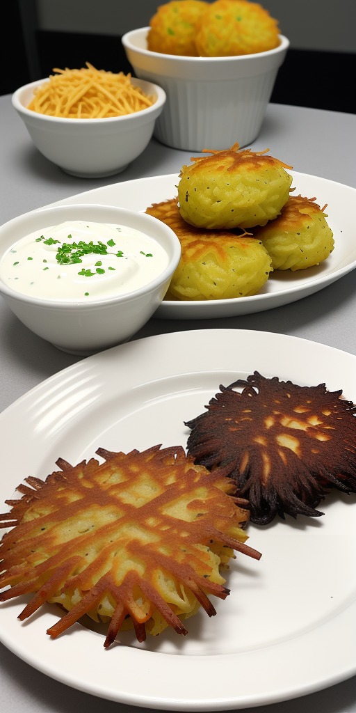 what is served with potato latkes
