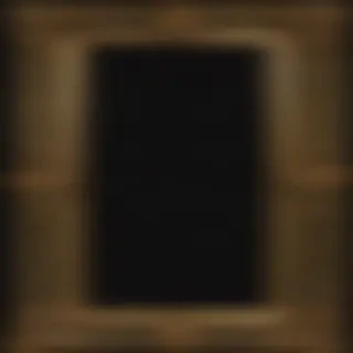 rectangle gold frame png