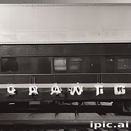 An Artistic Display of Letters on a Vintage Train Car Exterior