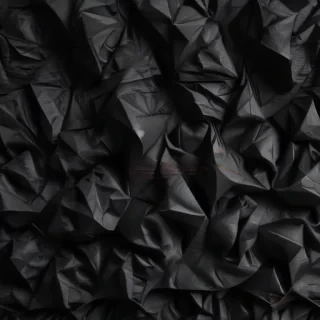 crumpled black paper