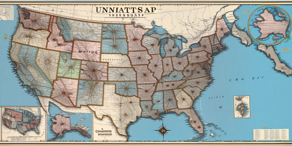 map united states