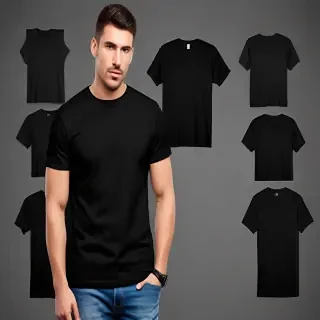 high resolution black t shirt template