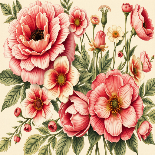 vintage flowers png