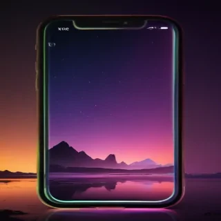 lock screen neon wallpaper iphone