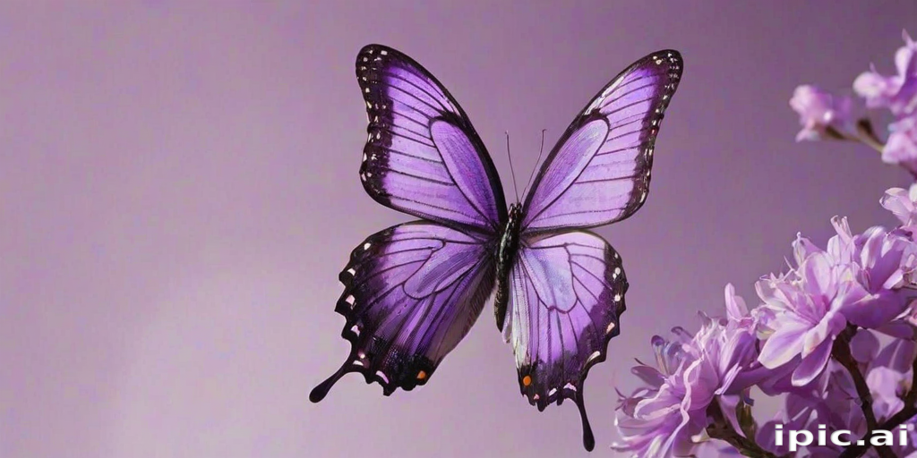 aesthetic purple butterfly