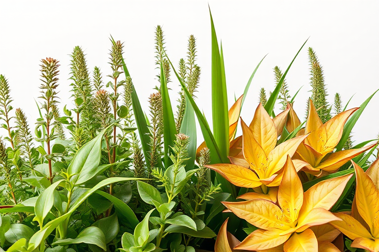 plants no background