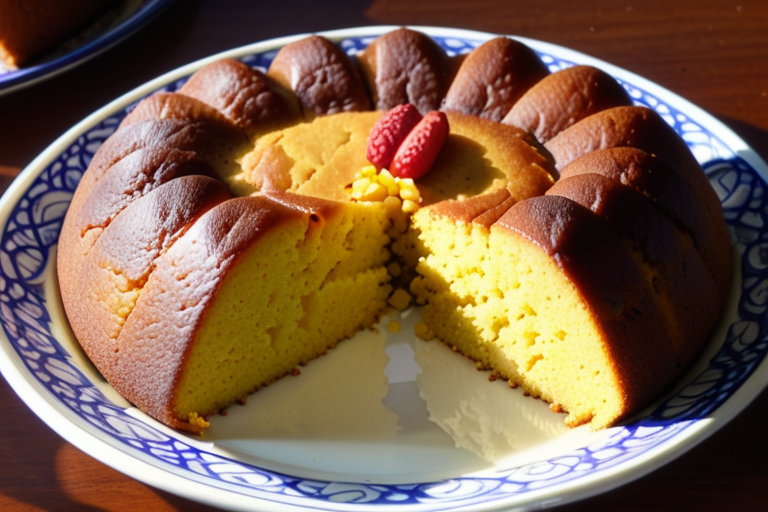 cornmeal cake that might be served with cuajada