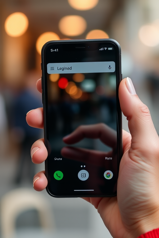 holding a phone