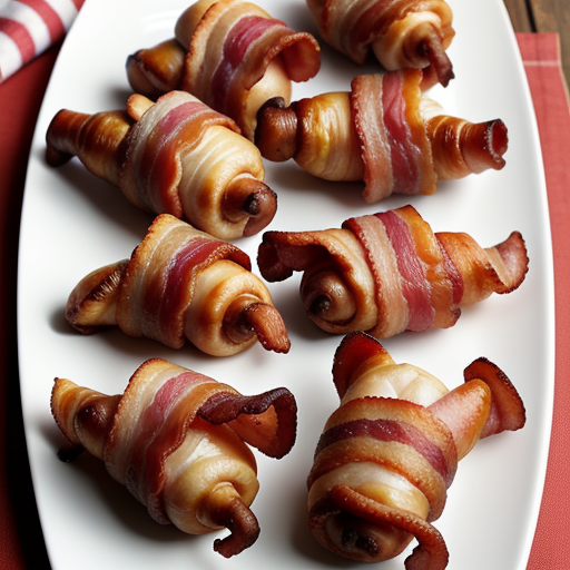 bacon wrapped pigs in a blanket