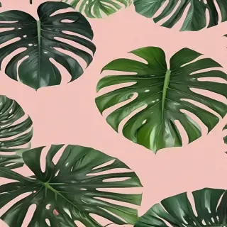 aesthetic monstera wallpaper